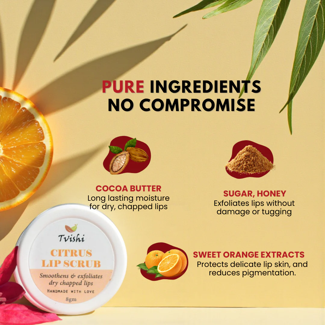Citrus Lip Scrub 8 Gms - Image 4