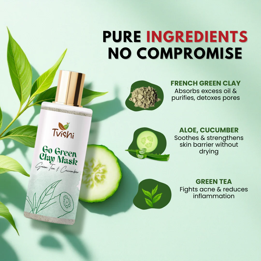 Go Green Clay Mask 50 Gms - Image 5