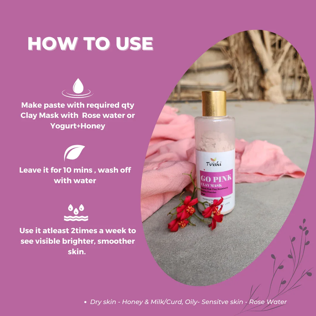 Go Pink Clay Mask 50 Gms - Image 4