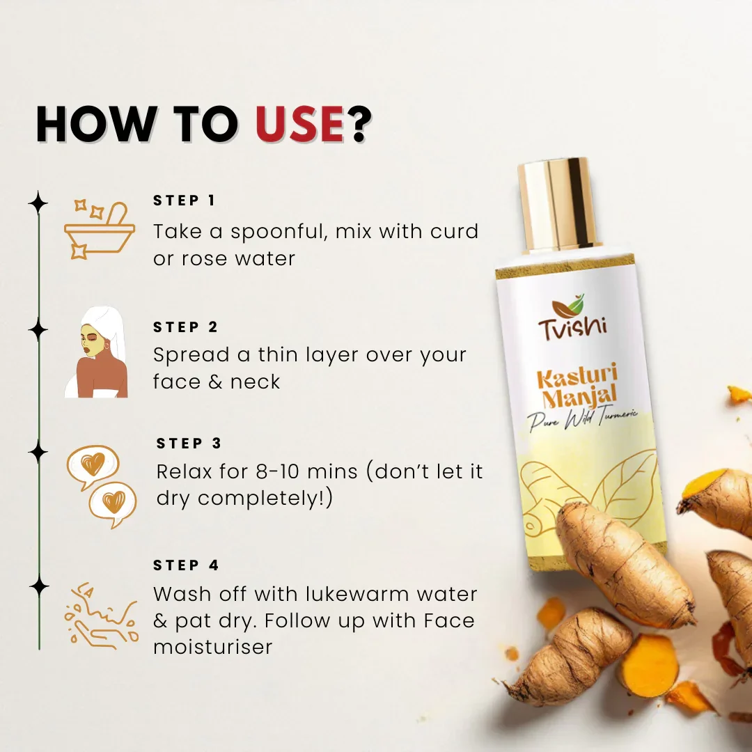 Kasturi Manjal Powder 50 gms - Image 8