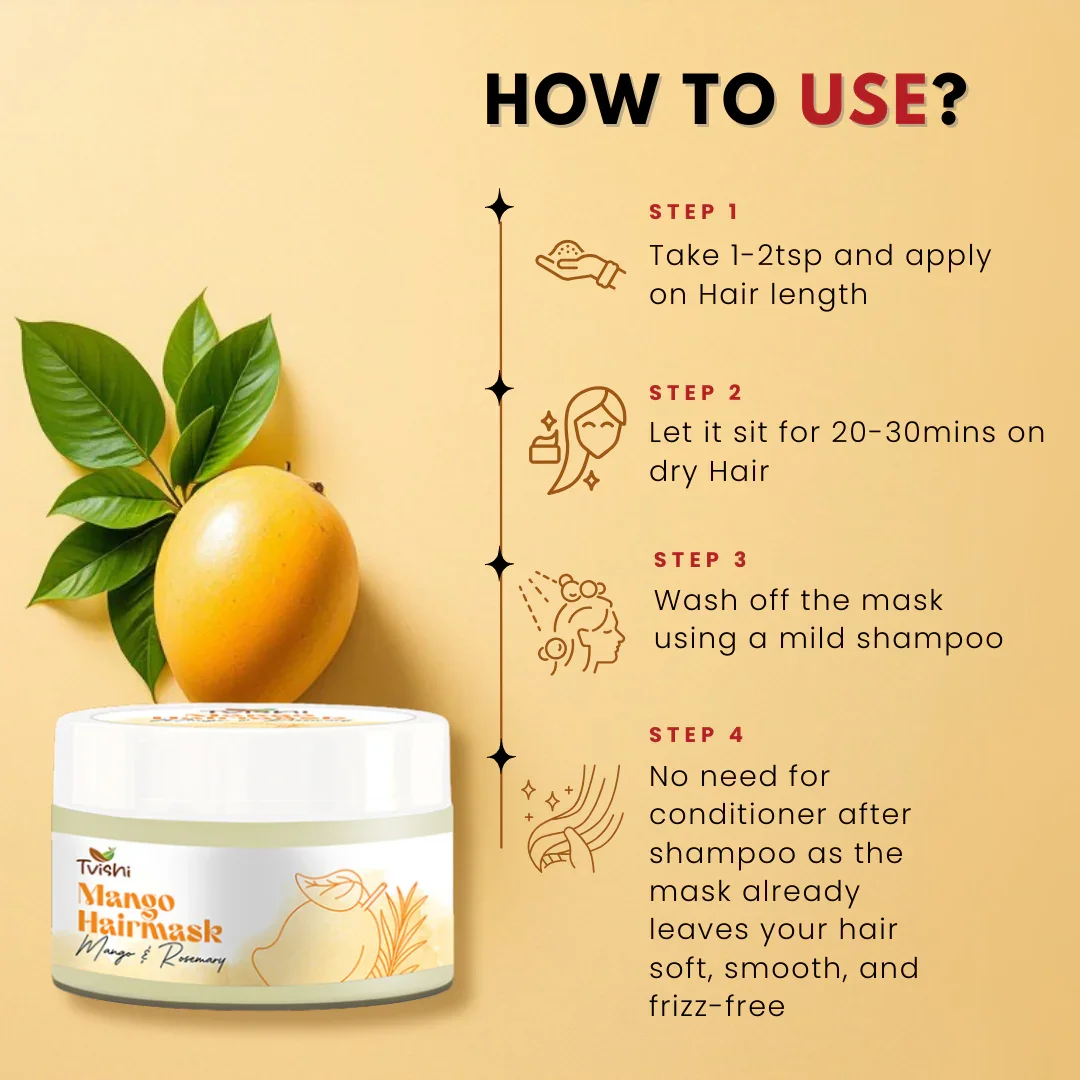 Mango Hair Mask – Weak Hair - Image 5
