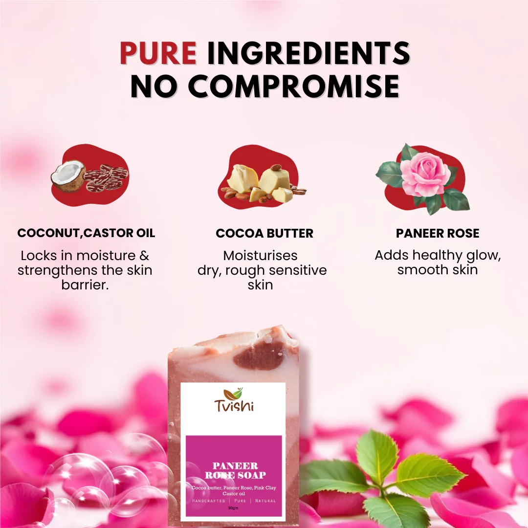 Paneer Rose Soap - Image 4