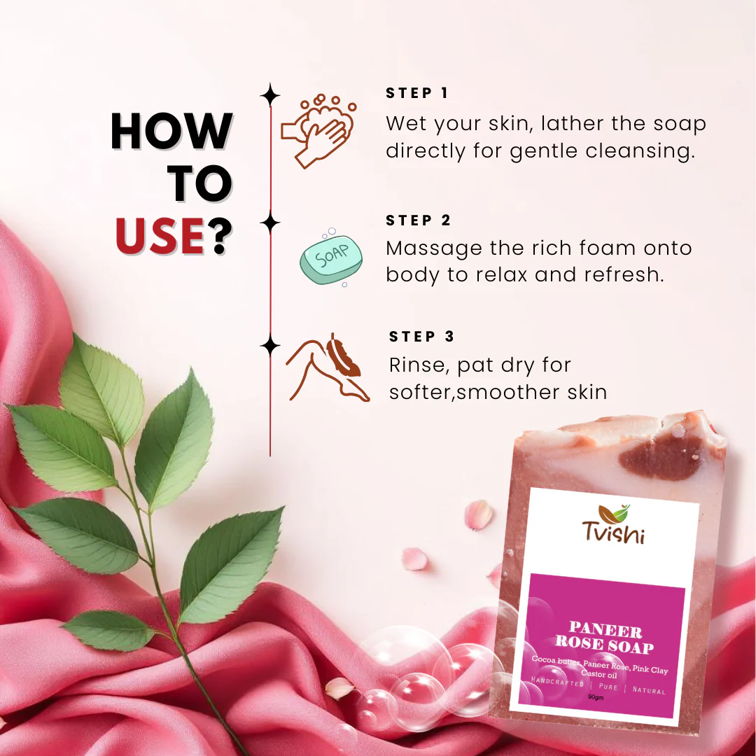 Paneer Rose Soap - Image 5